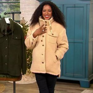 NWT by UGG Koolaburra XL Tan Beautiful Sherpa Teddy Jacket